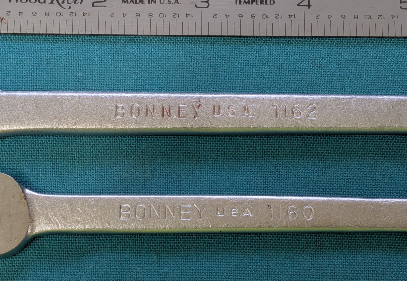 Vintage BONNEY # 1160 & 1162 12-pt. Combination Wrenches 3/8″ and 1/2″