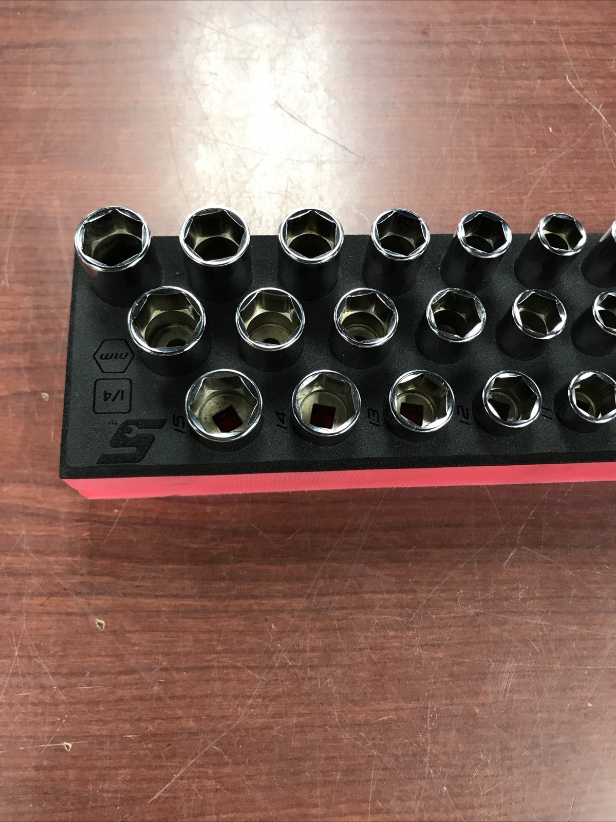 Snap-On (TMM4-STMM15) 42pc 1/4″ Drive 6pt Metric Flank Drive Deep Socket Set