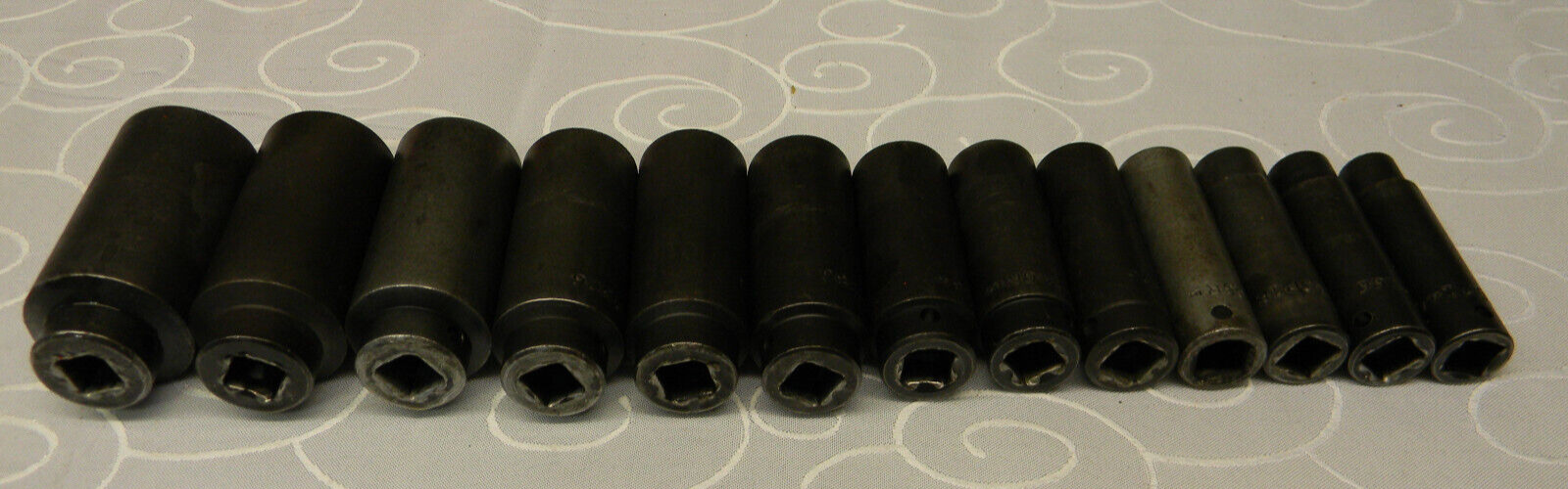 MAC TOOLS 1/2″ DR 13PC SAE 6PT DEEP IMPACT SOCKET SET 7/16 TO 1-3/16″ #SVDP136TR