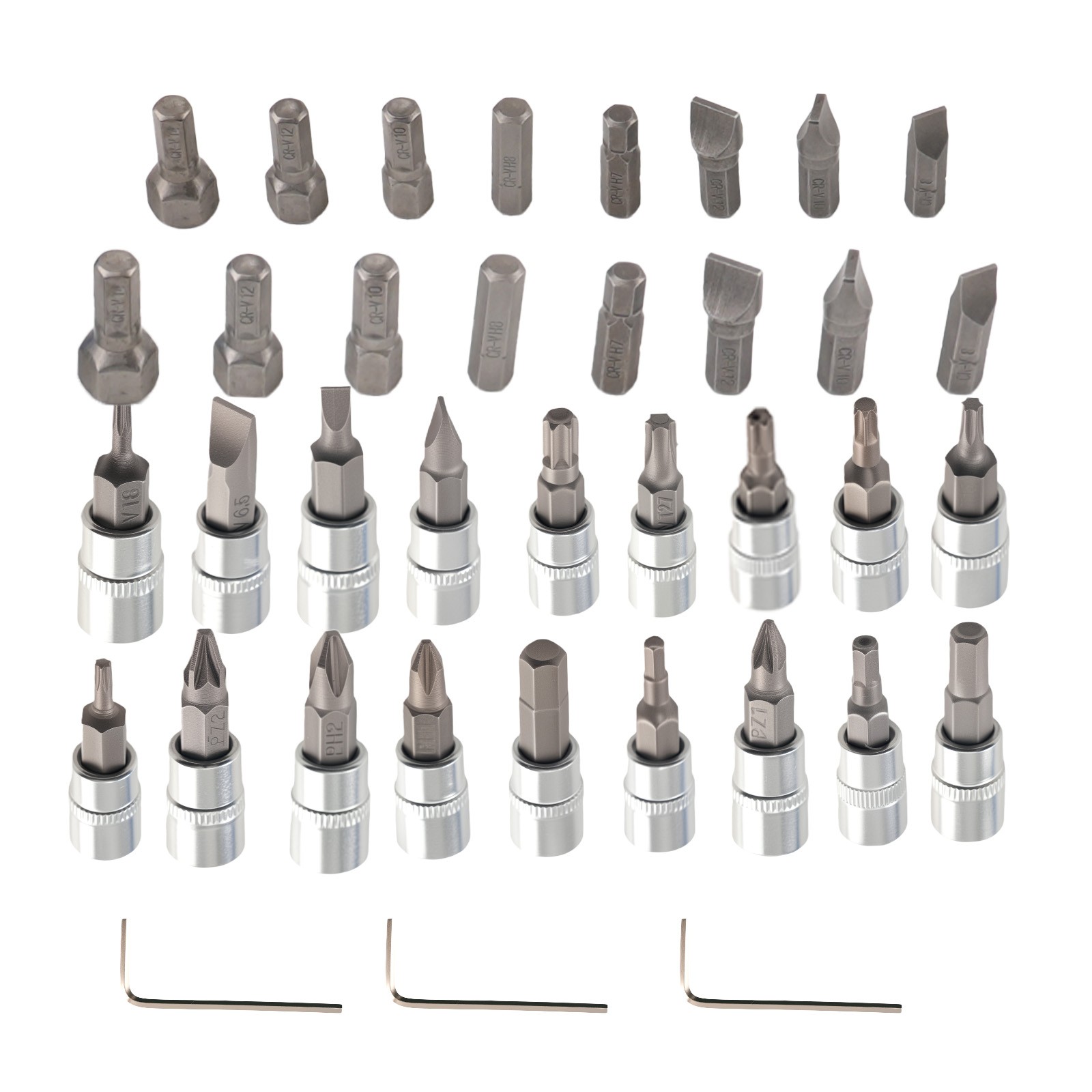 108PCS Tool Repair Set 1/2 1/4 Drive CR-V Ratchets Sockets 10-32mm Kit