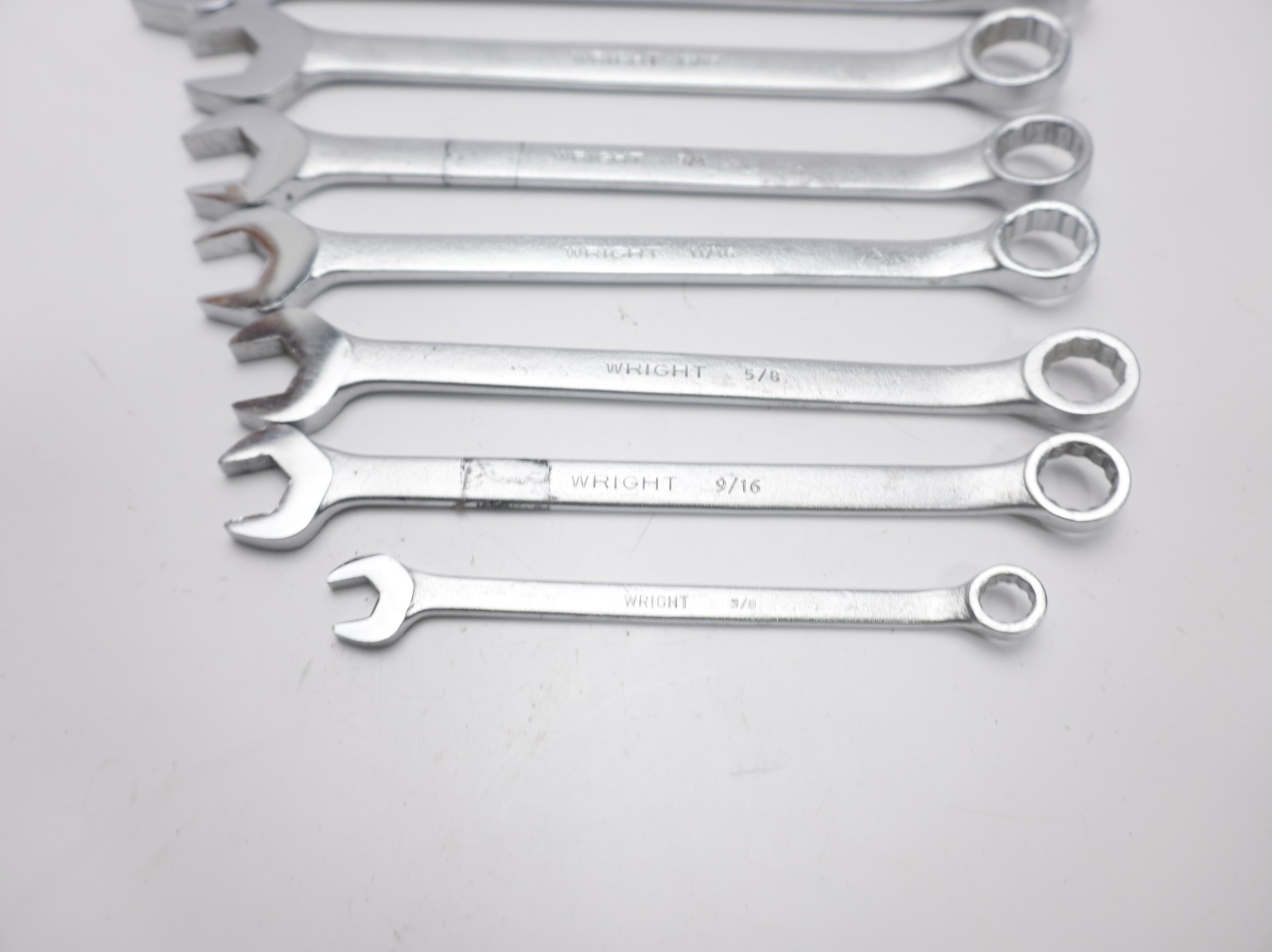 Wright Tools 8 pc SAE Combination Wrenches Set 3/8″ to 1″ Made in USA 1132