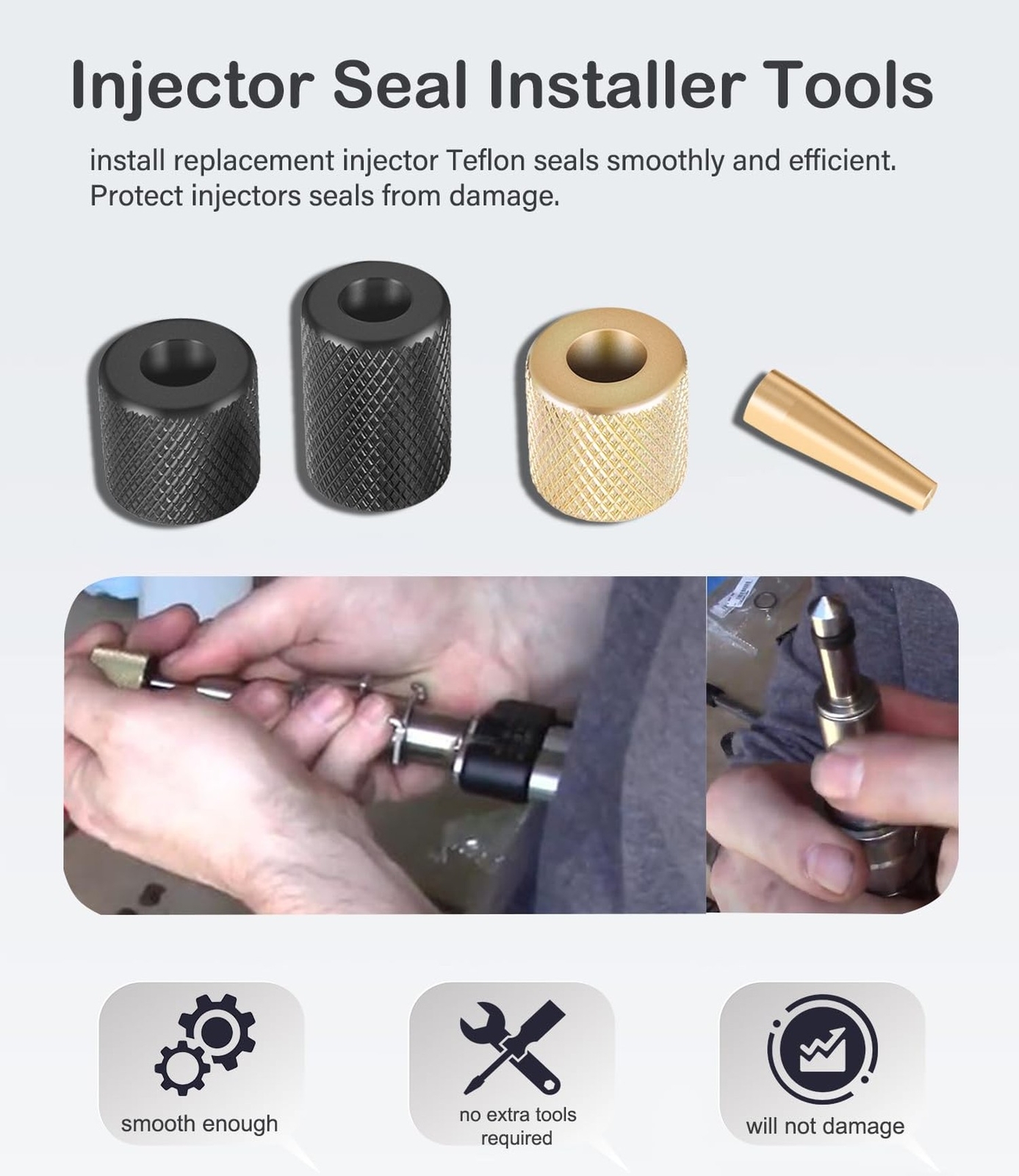 Injector Puller and Teflon Seal Installer Tool For BMW N14 N18 N54 N63 Replac…