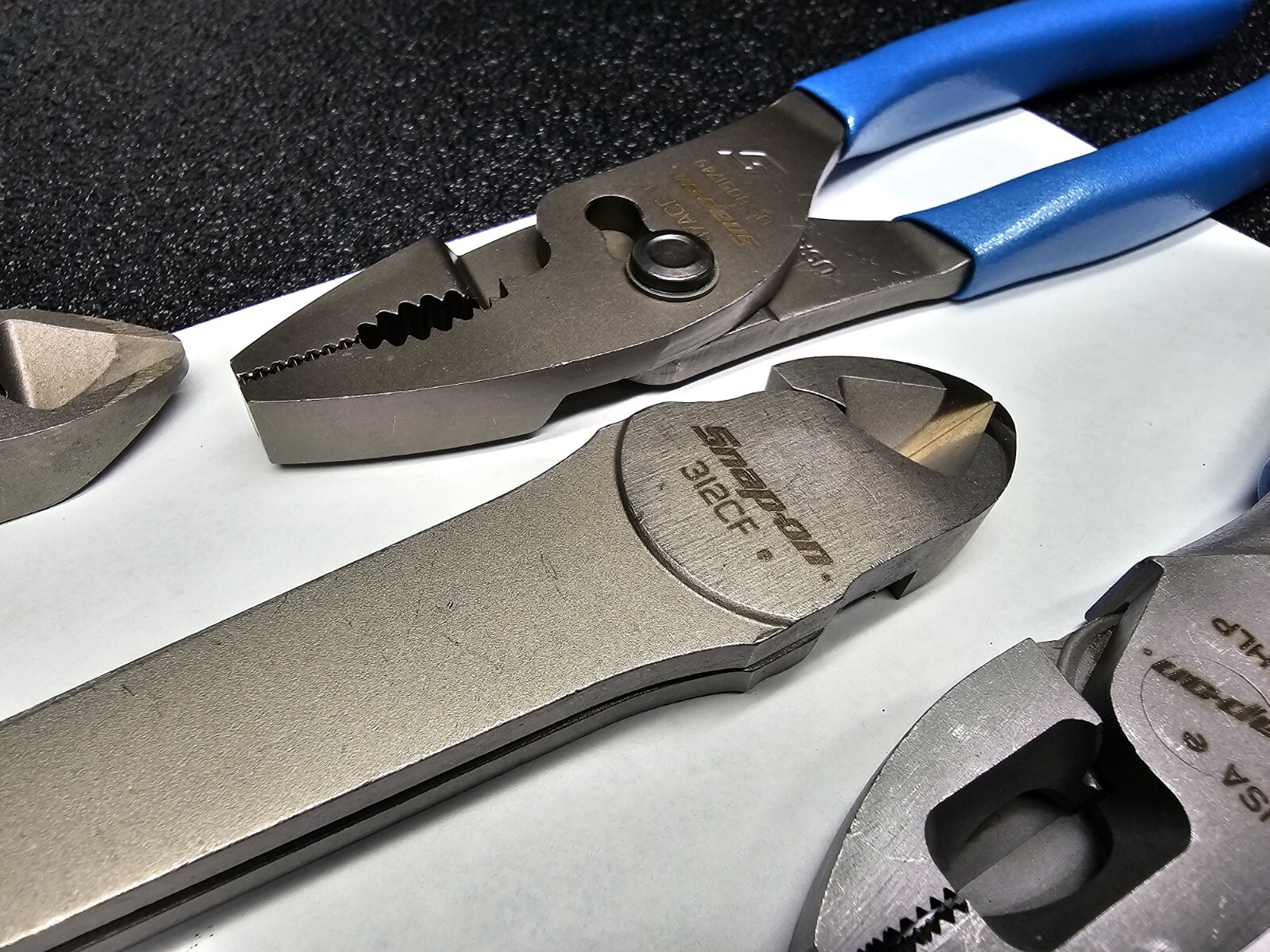 Snap-on Tools USA RARE 5pc PEARL BLUE Plier & Heavy-Duty Cutter Lot Set 312CF