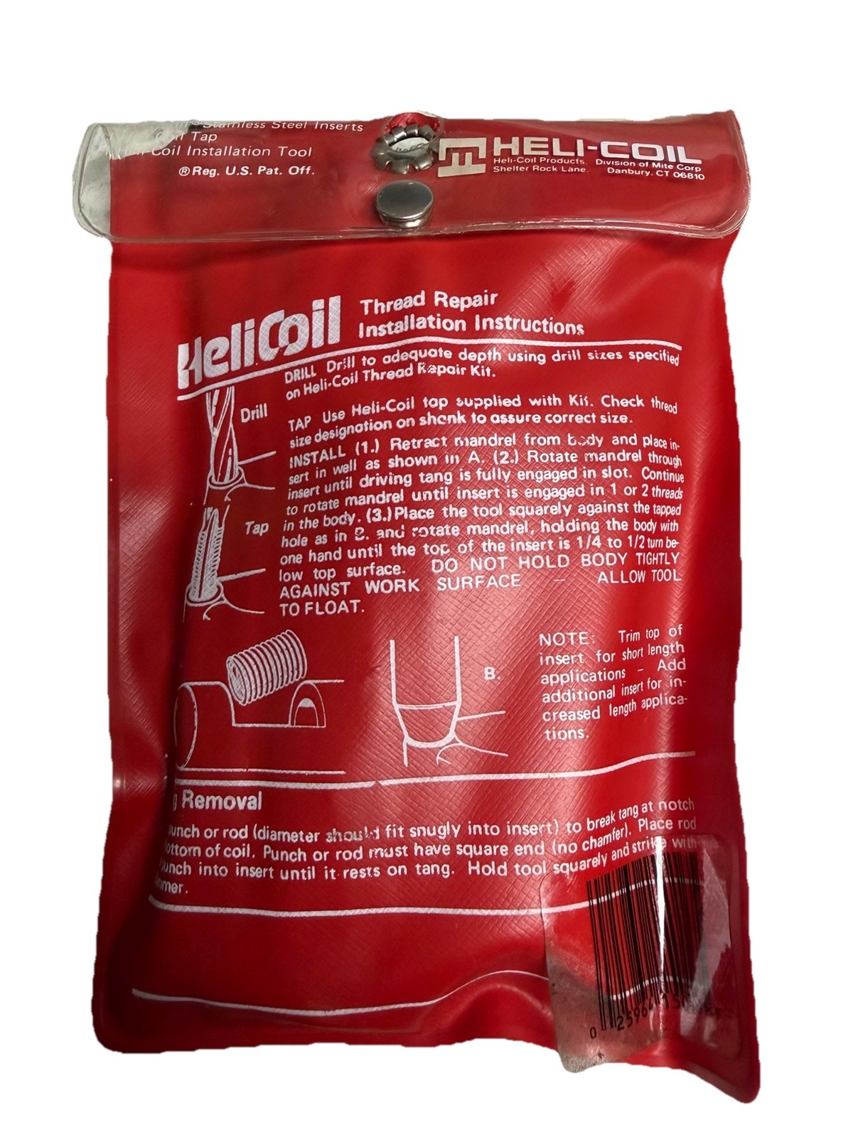 Heli-Coil 5528-10-2 Thread Repair Kit 5/8-18 NF UNF 41/64 Drill Helicoil NEW