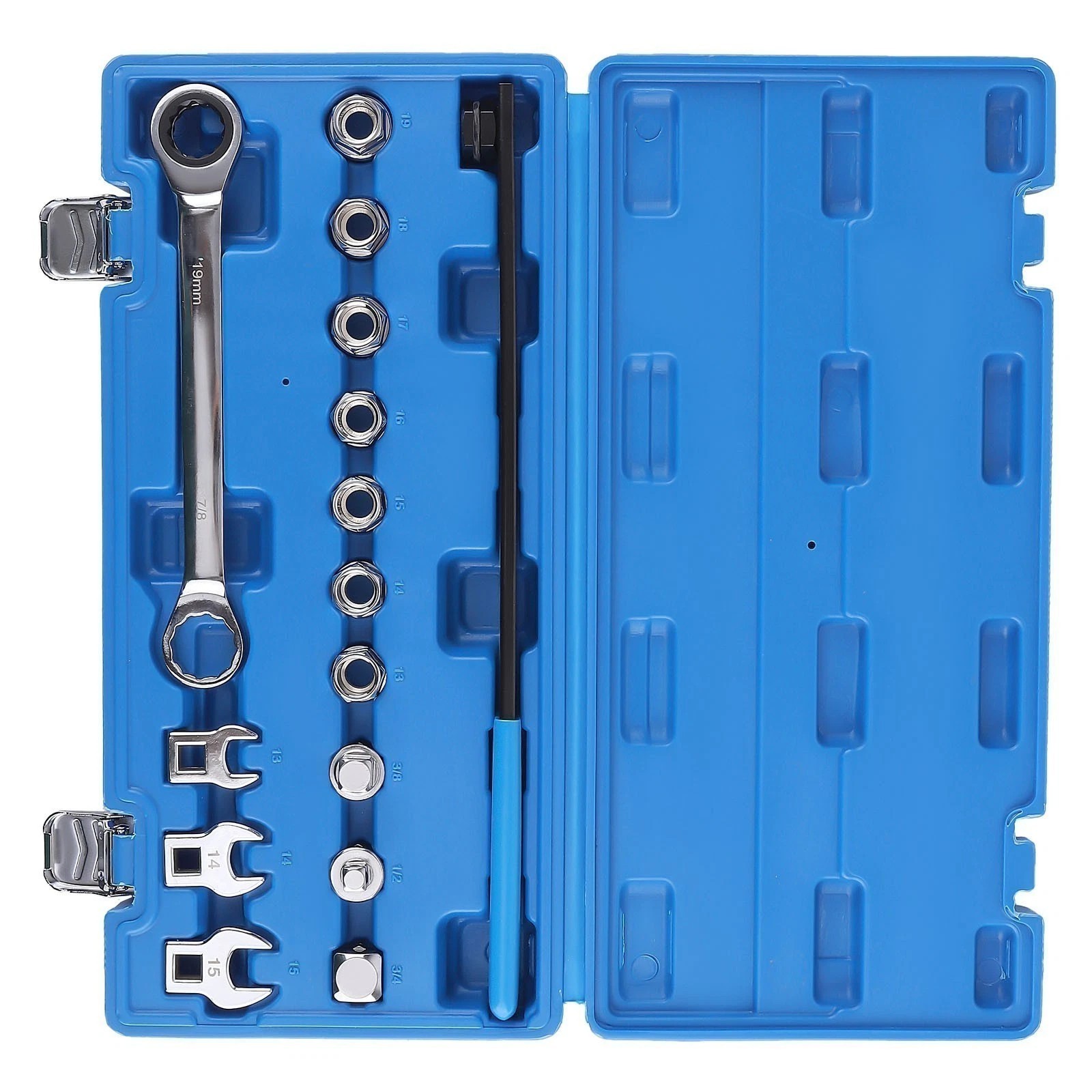 15PCS Serpentine Belt Tool Set, Professional Ratcheting Serpentine Belt Tensione