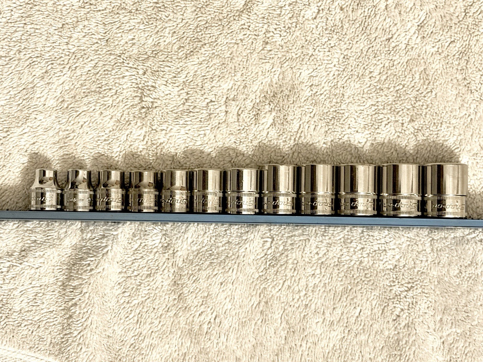 Snap-on 3/8″ Drive Metric Socket Set 8-19mm Shallow FSM Deep SFSM 6 Pt NICE USA