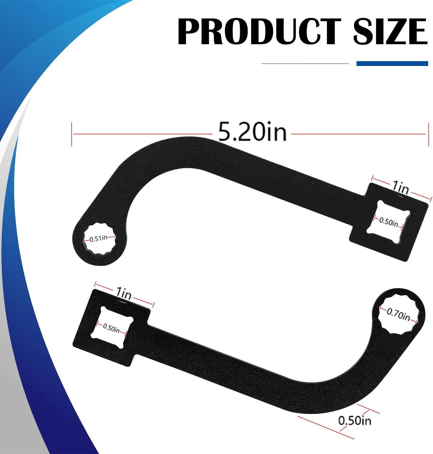 12mm&15mm Turbo Charger Bolt Wrench For Cummins ISB 5.9L 6.7L 9866B 9866A 9866