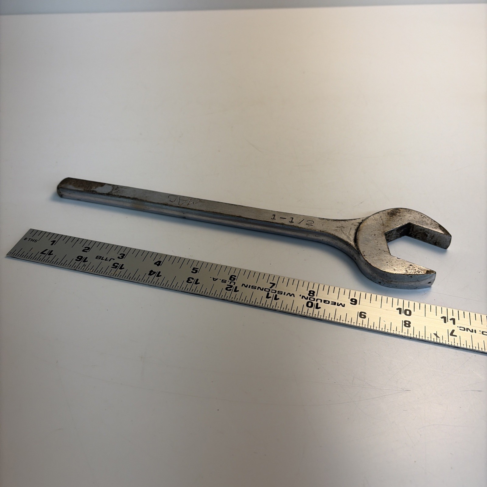 Vintage Mac Tools DA48 1 1/2 Open End Wrench Cut Down Modified USA