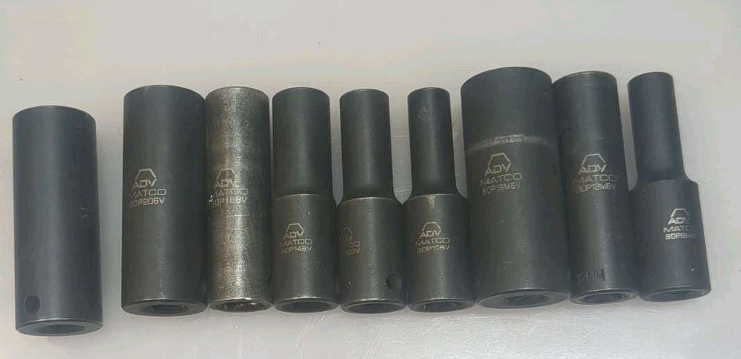 MATCO 8PC 3/8″ DEEP SOCKETS «AVD» Metric And SAE BDP