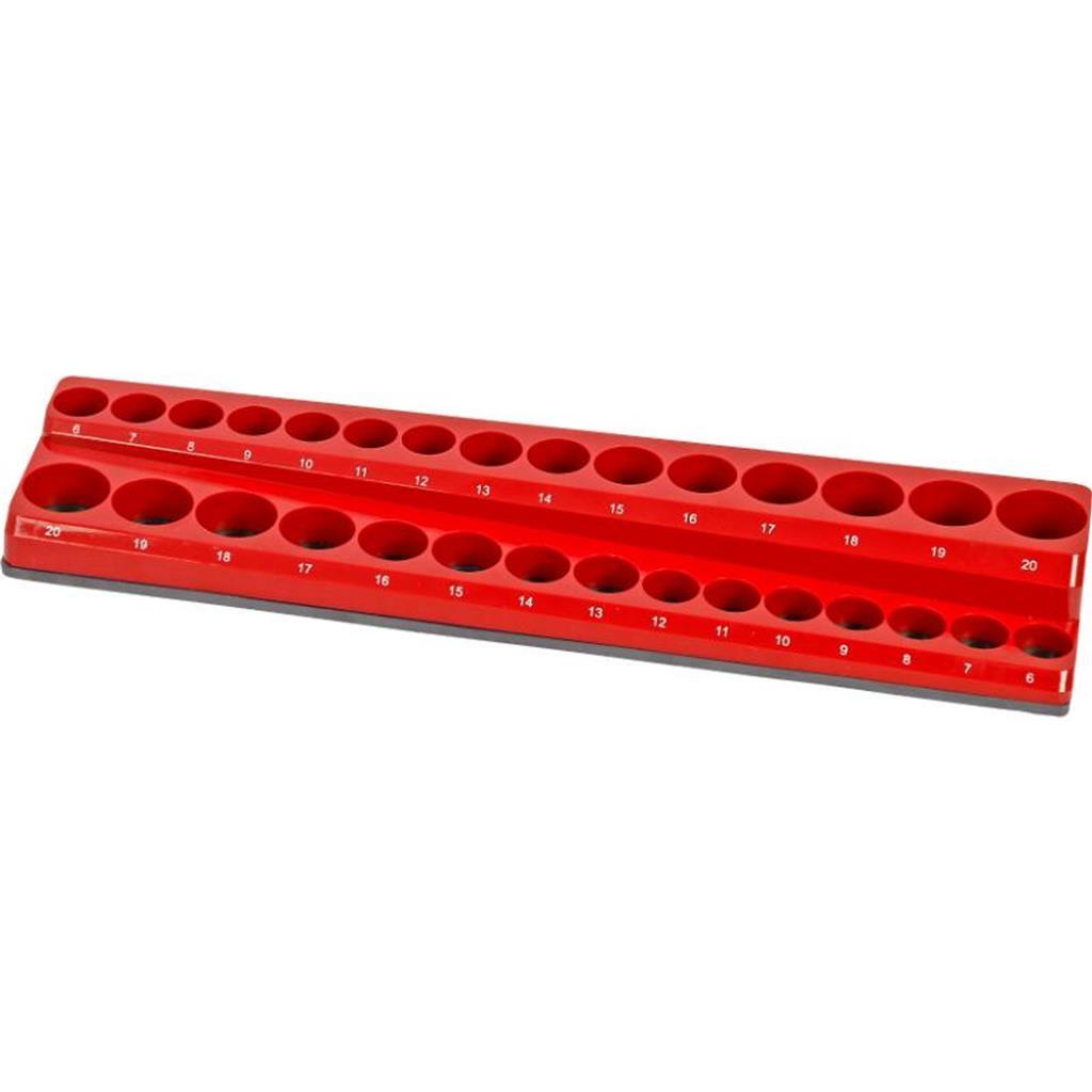 Neilsen 3/8″ Magnetic 30 Metric Socket Holder Rail Retaining Holders 6mm – 20mm