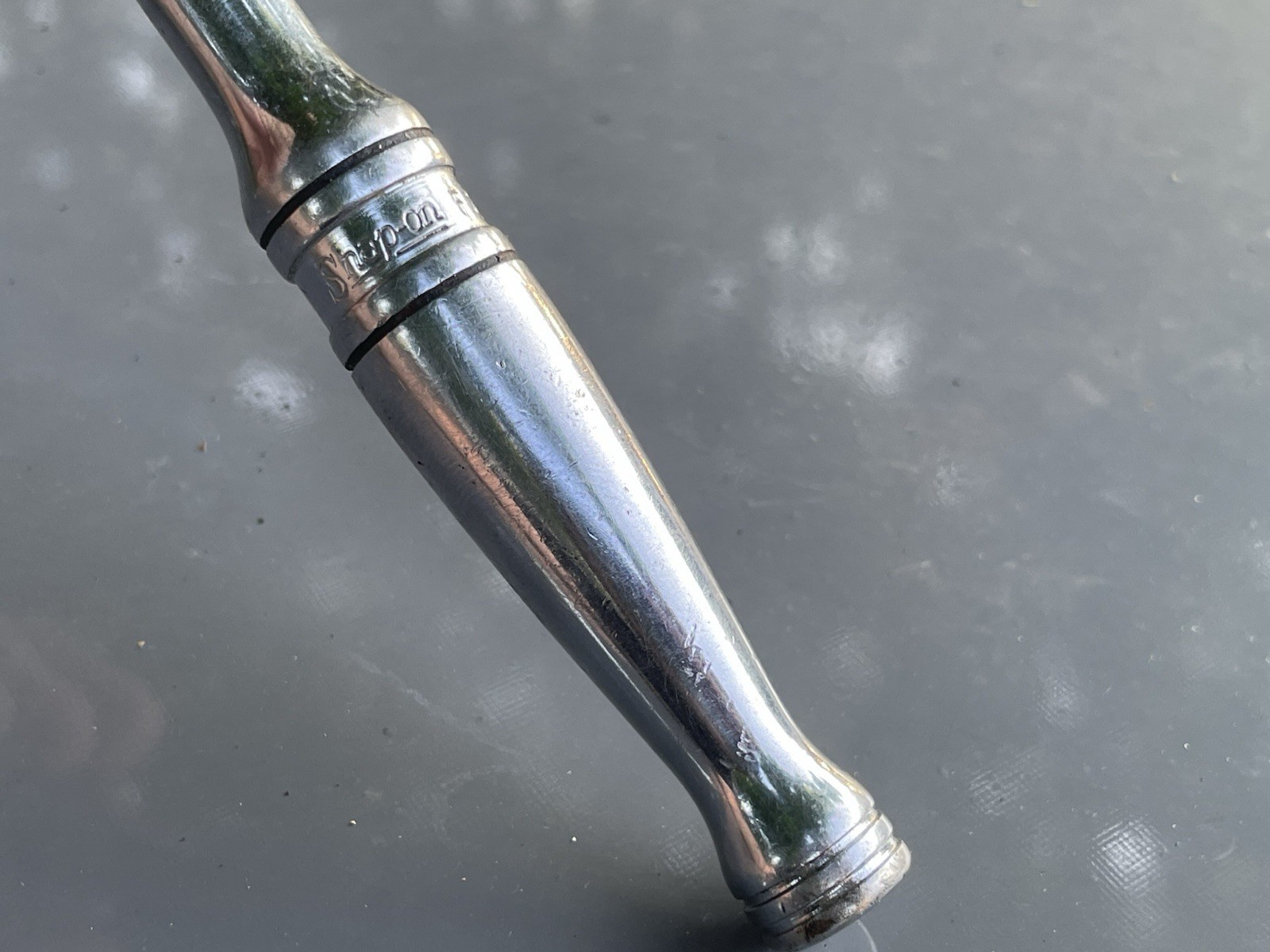 Vintage Snap On 3/8″ Drive 7.5″ Socket Ratchet Model F730 Made in USA