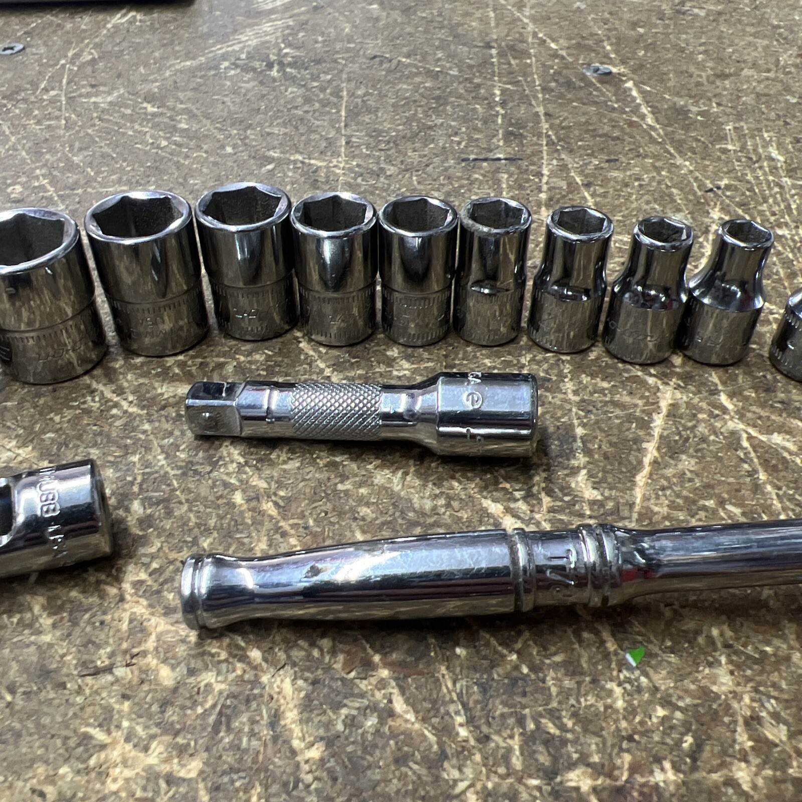 Snap-On Tools 117TMM 15 Piece 1/4”Dr 6Pt Metric Starter Set Sockets Ratchet Nice