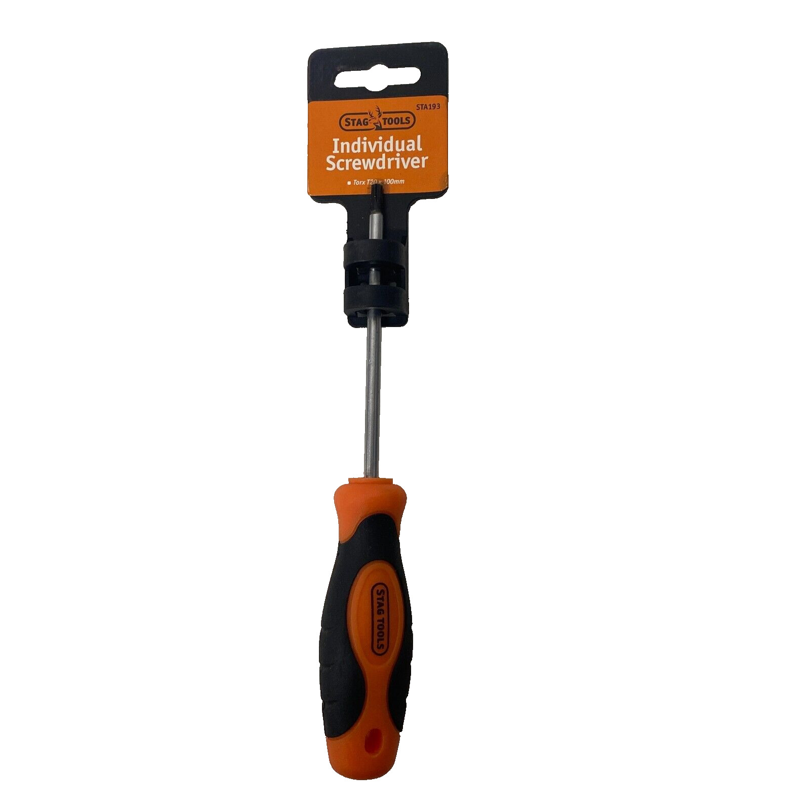 Stag Tools STA193 Torx Individual Screwdriver T20 x 100mm Soft Handle Workshop