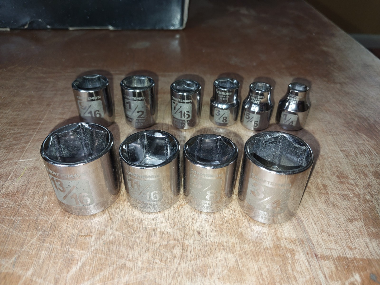 Craftsman USA SAE 6 Point 3/8 Drive Easy Read Various Sizes