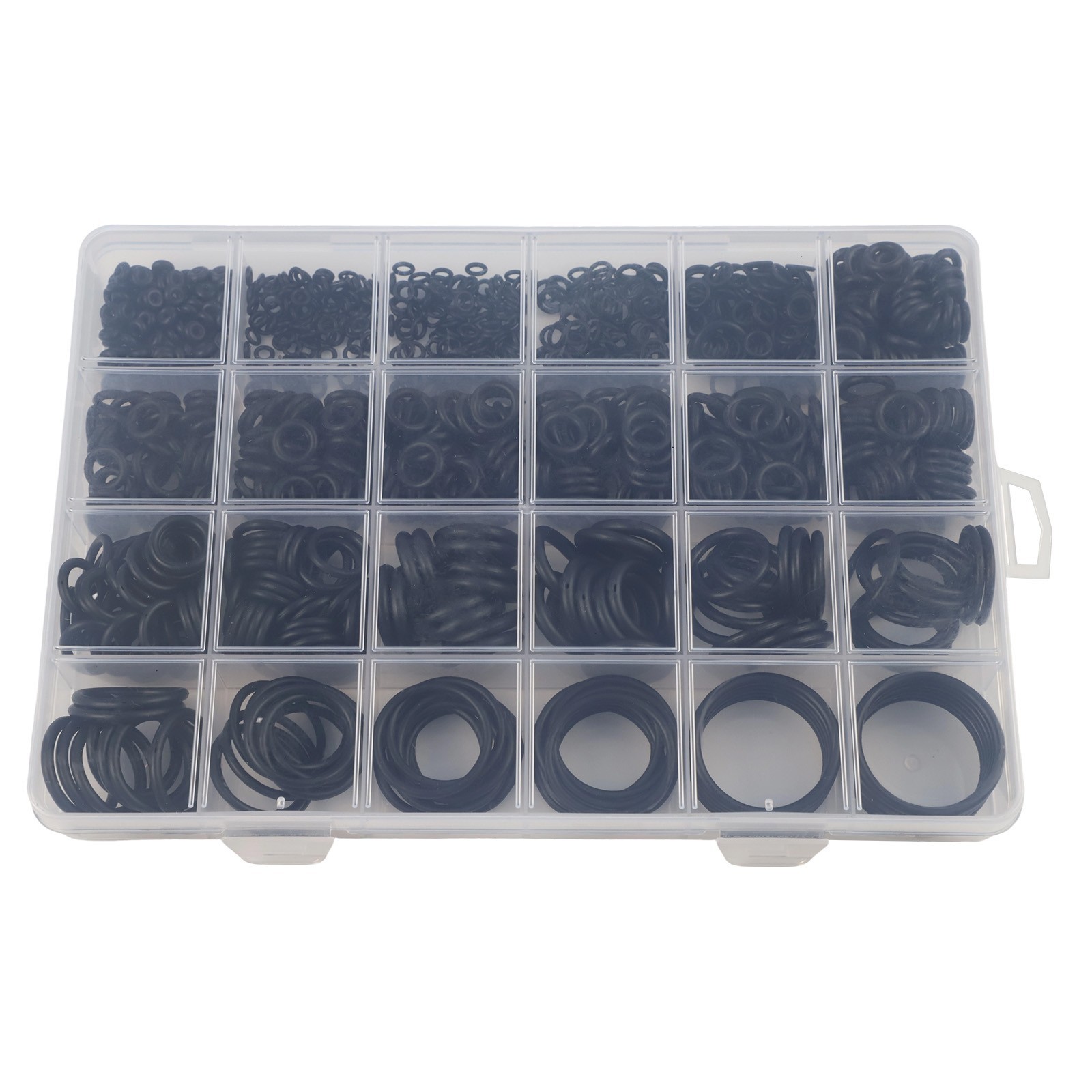 Organized 1020pcs O Rings with Plastic Storage for Easy Identification