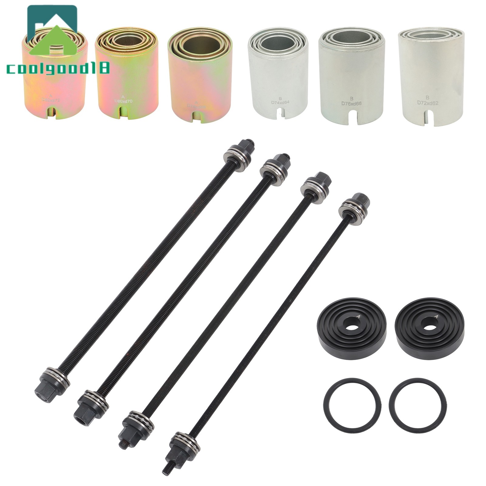 26Pcs Universal Press Pull Sleeve Kit Bush Bearing Removal Insertion Tool Kit