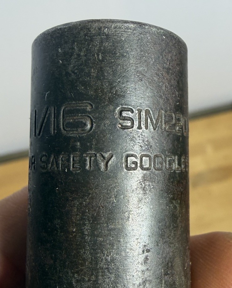 Snap-on tools Used 1/2 drive 11/16” metric Deep Impact Socket SIMM220