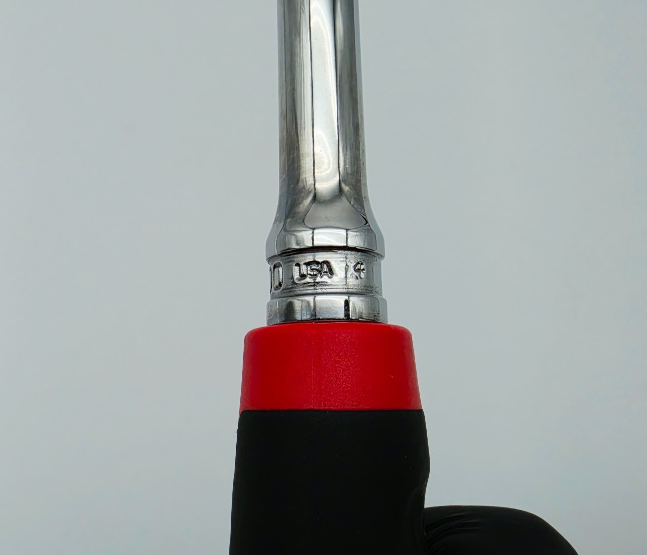 Snap-On FHLL100 3/8″ Drive Long Handle Ratchet 100 Tooth Red Soft Grip