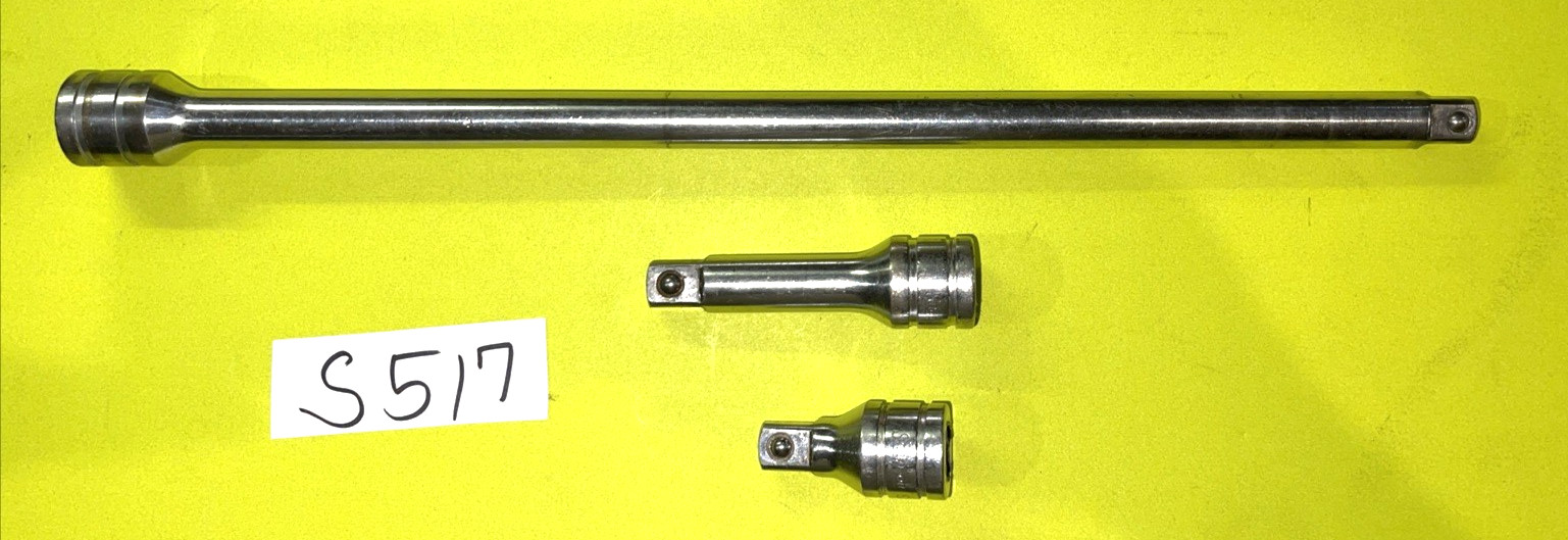 SNAP-ON TOOLS 3 PIECE 1/2 DRIVE EXTENSIONS 2 / 3 AND 15 INCH SHIPPING INCLUDED