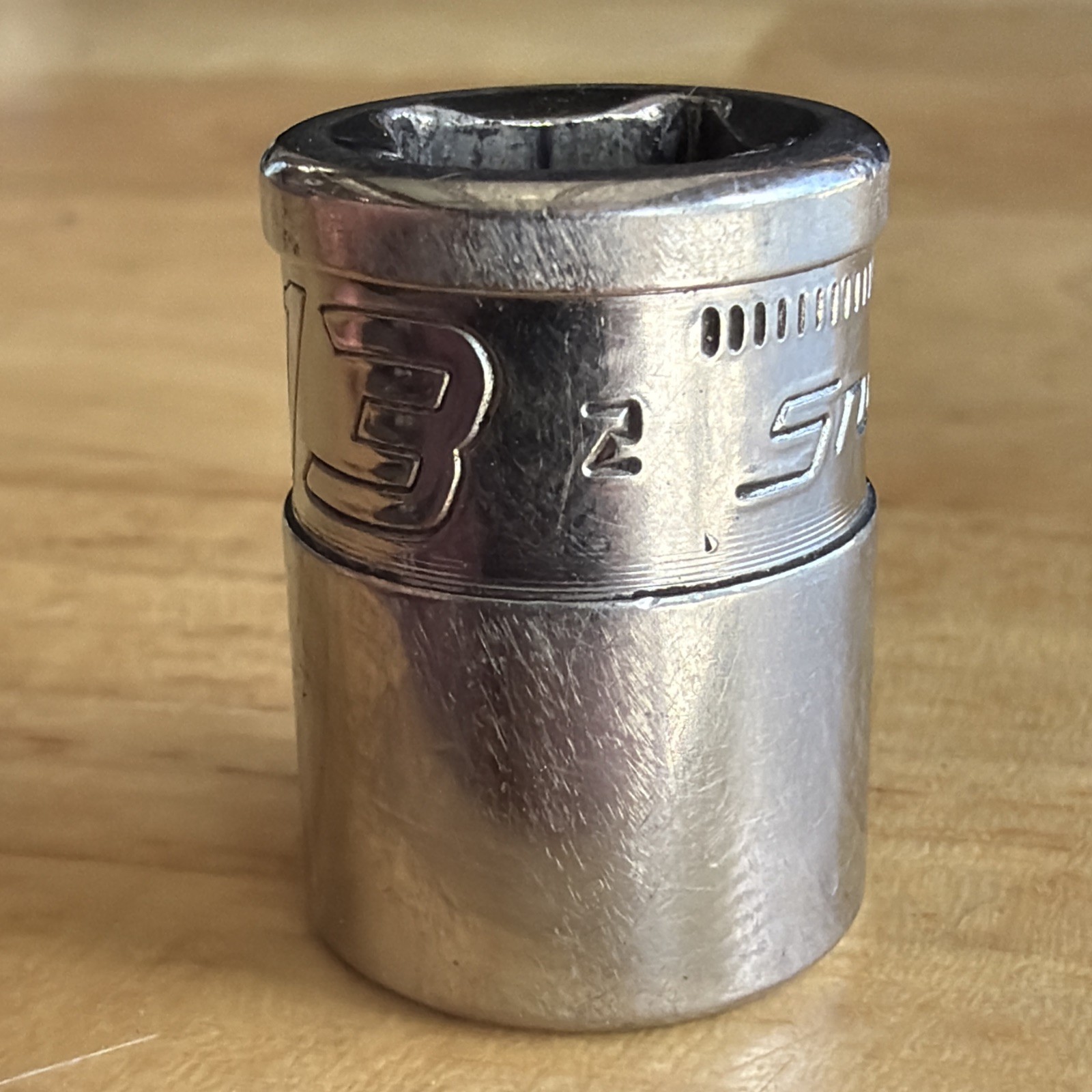 Snap On Tools 13mm Xtra Fdx Shallow Socket 3/8″ Drive 6 Point YFSM131 USA