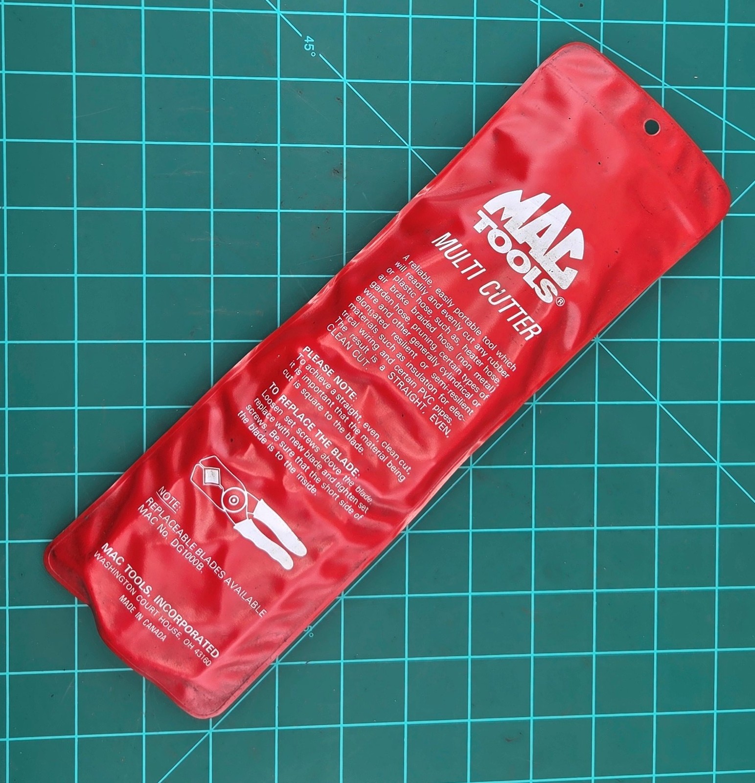 Mac Tools DG1000 Multi Cutter 1-1/8″ Hose Cutting Pliers in POUCH