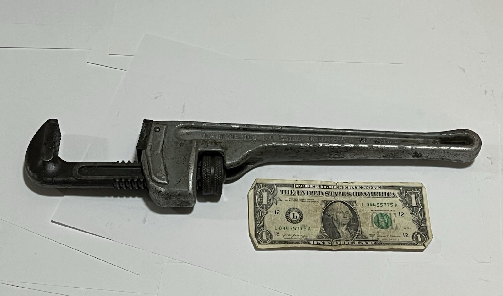 RIDGID 814 Ridge Tool Co 14″ Aluminum Heavy Duty Straight Pipe Wrench 350mm USA