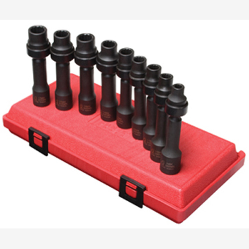 Sunex 2695 1/2″ Dr. 12 Pt. 9 Pc. Metric Driveline Limited Clearance Impacts