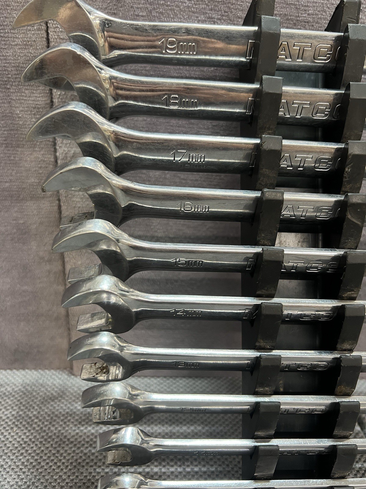 Matco Tools S7GRCM12 Ratcheting Wrench Set Metric 12 Pc