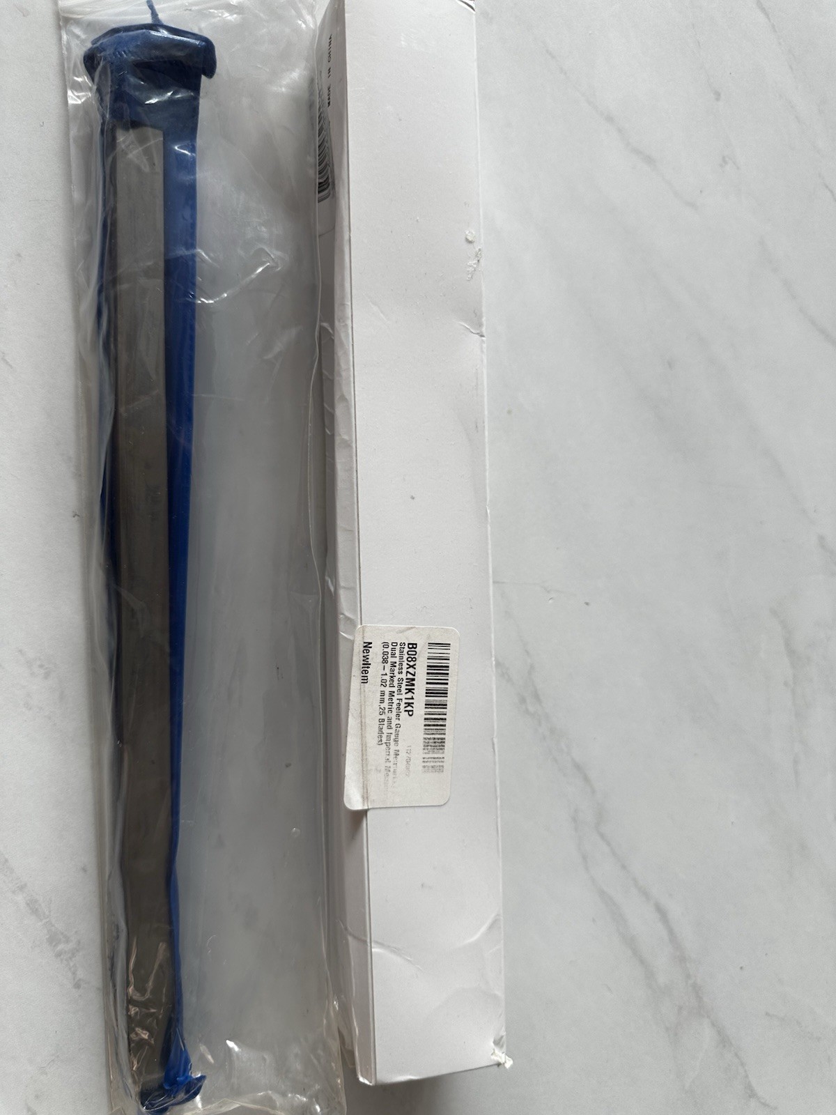 25 Blade Stainless Steel Feeler Gauge Set 0.038–1.02 mm Metric – Ref B08XZMK1KP