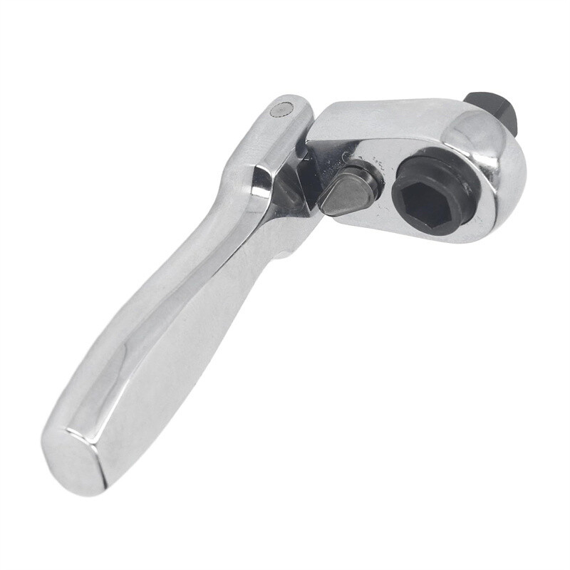 2 in 1 Drive Ratchet Handle Wrench Socket Spanner Tool 1/4″ 72-Tooth Flexi Head