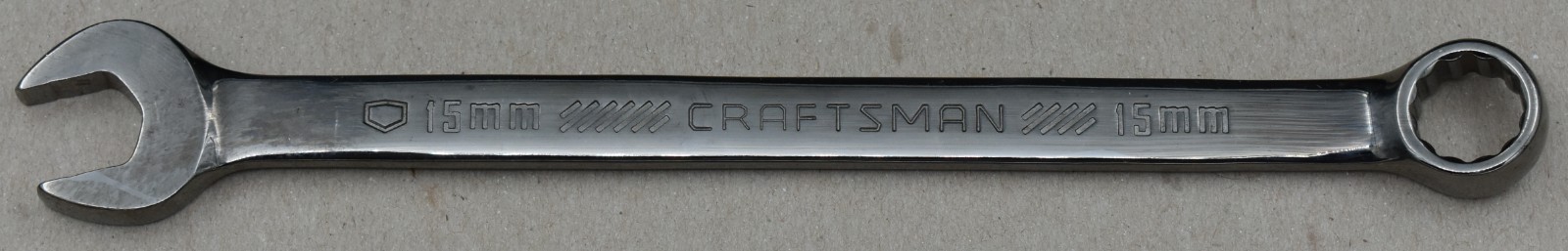 CRAFTSMAN GUNMETAL 81-976GM, 15MM METRIC, 12-POINT, COMBINATION WRENCH