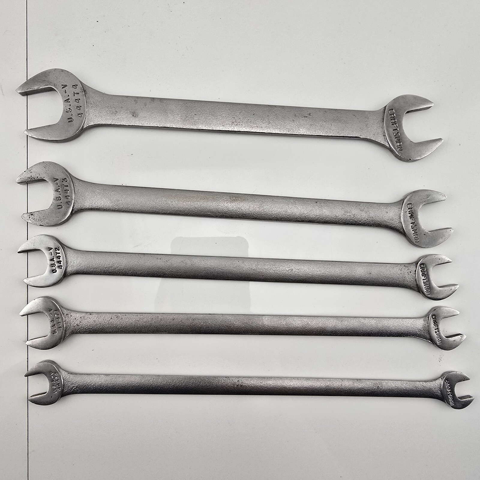 Craftsman SAE Tappet Thin Open End Wrench Set 3/8″ to 7/8″ V Series USA