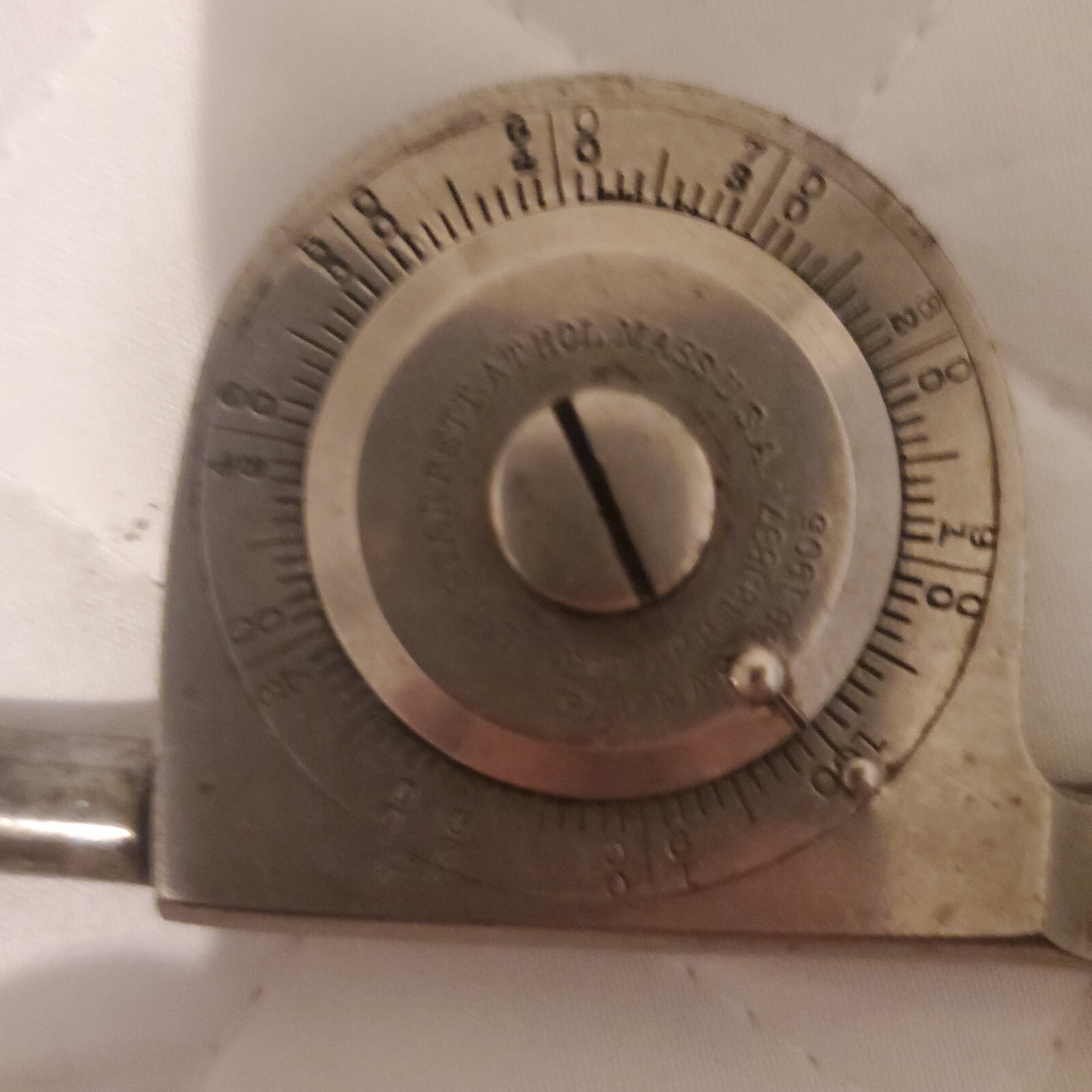 Vintage Gauge L. S. STARRETT Athol Mass. U.S.A. 1897, 1905 rotation counter