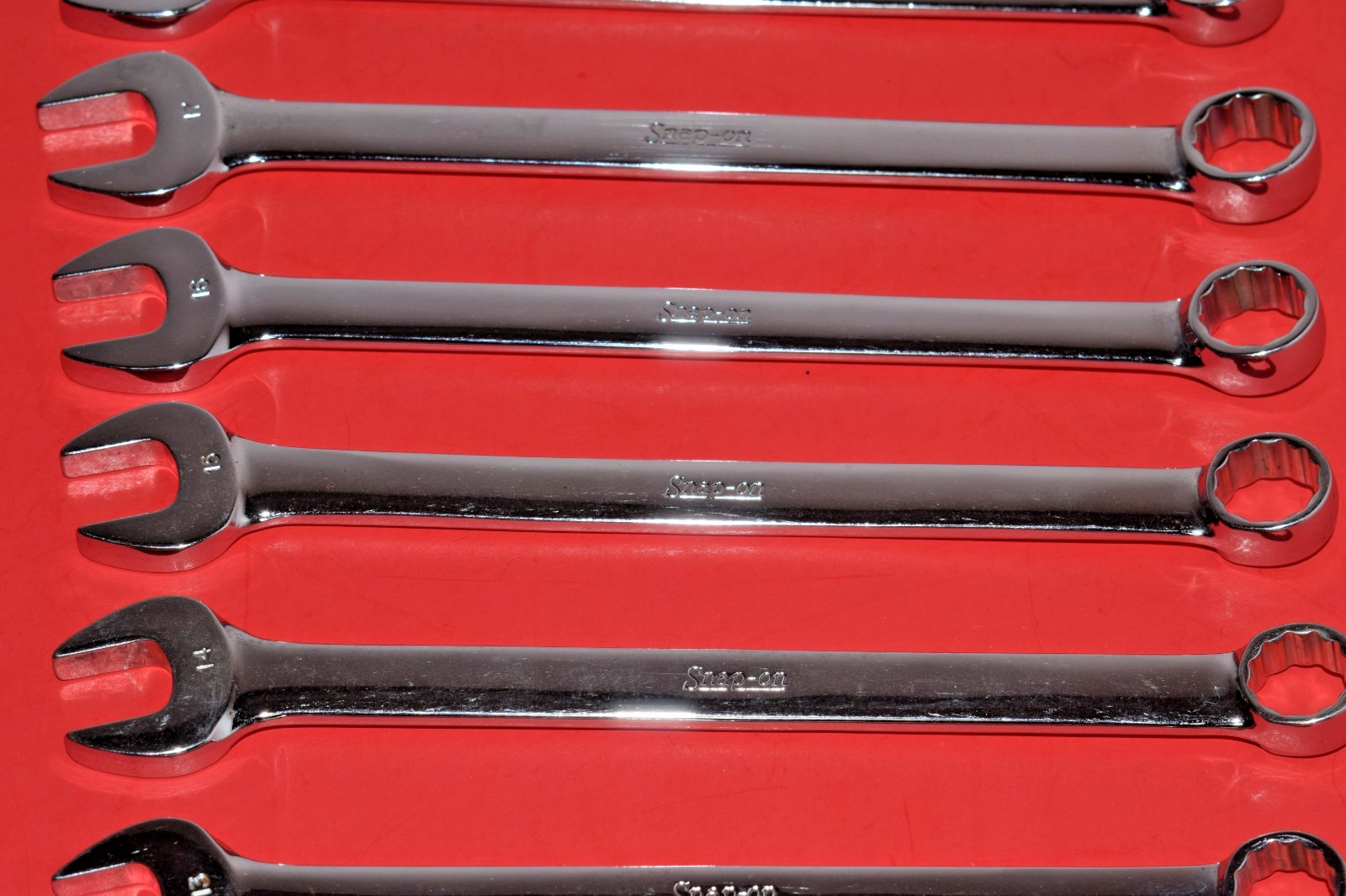NICE Snap-On 12pc Metric 12 Point Flank Drive Combination Wrench Set 10 – 21mm