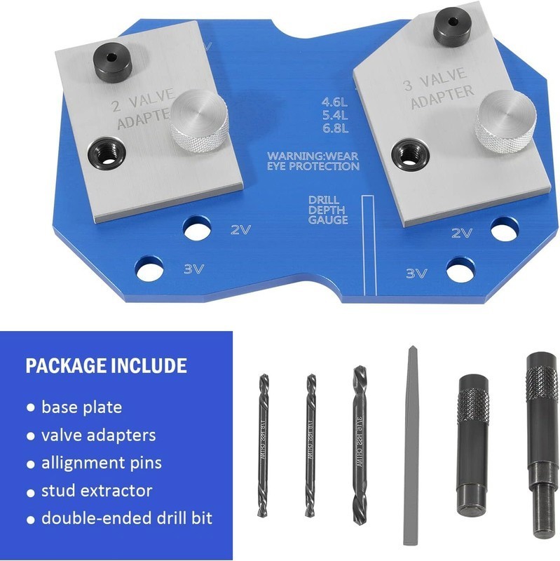 68500 Exhaust Manifold Stud Drill Tool for Ford Triton 4.6L 5.4L 6.8L 2V 3V