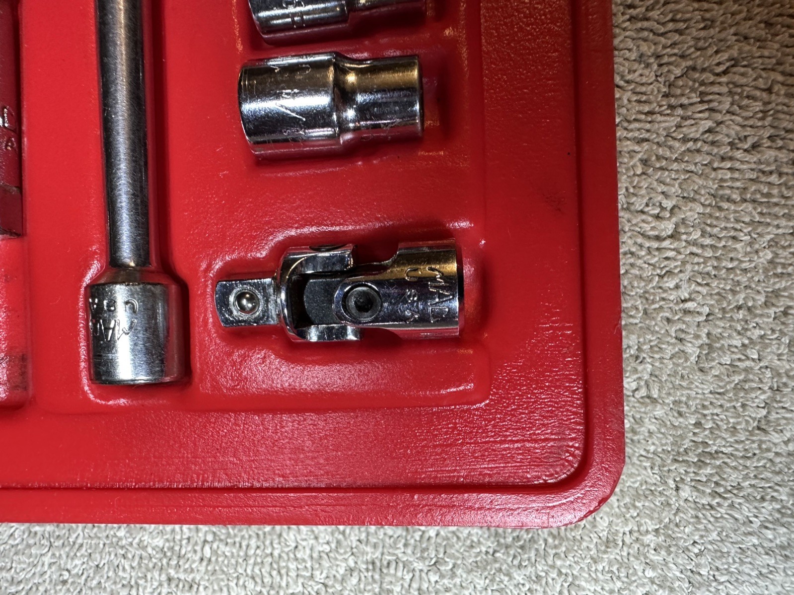 🇺🇸 MAC Tools 1/4″ 19 piece Ratchet Socket Extension General Service Set SMR196