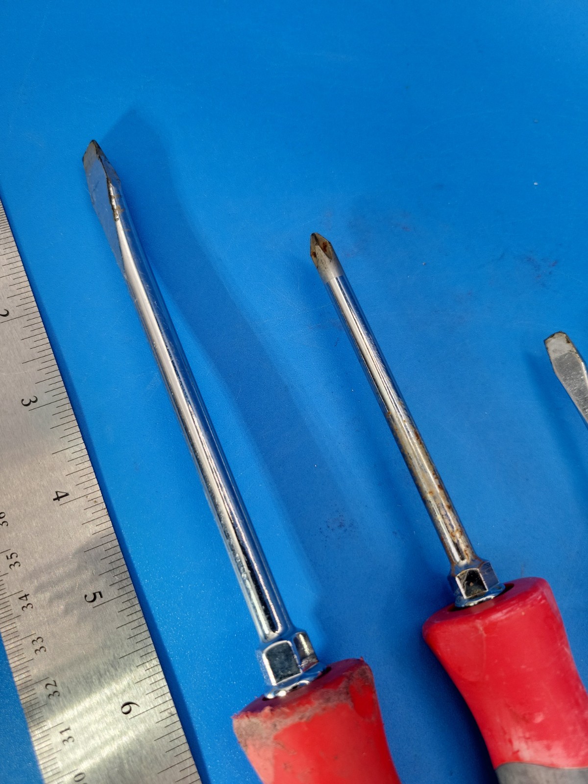 Snap-on Tools Screwdriver Set Phillips & Flat Head SHD Series 3 Pieces USA S-9-8