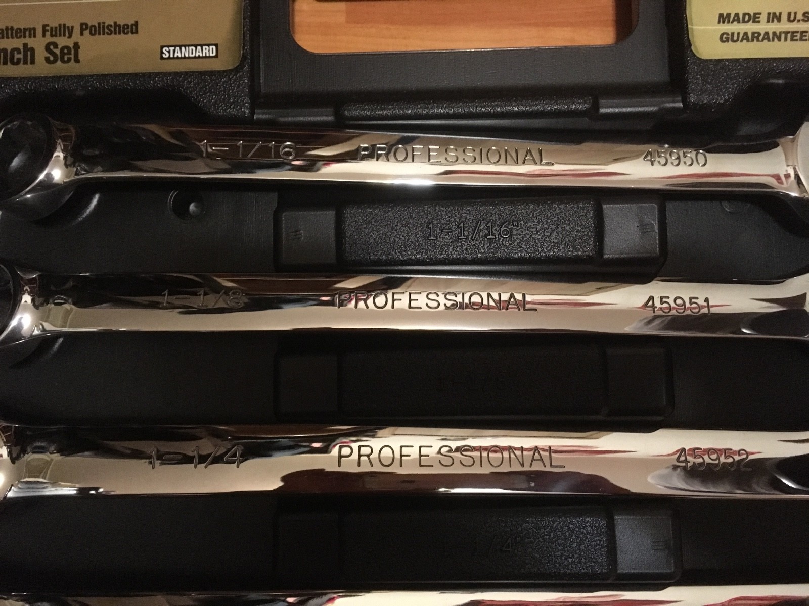 Brand new Super Rare Craftsman USA Professional Polish Long 5 pcs SAE wrench set