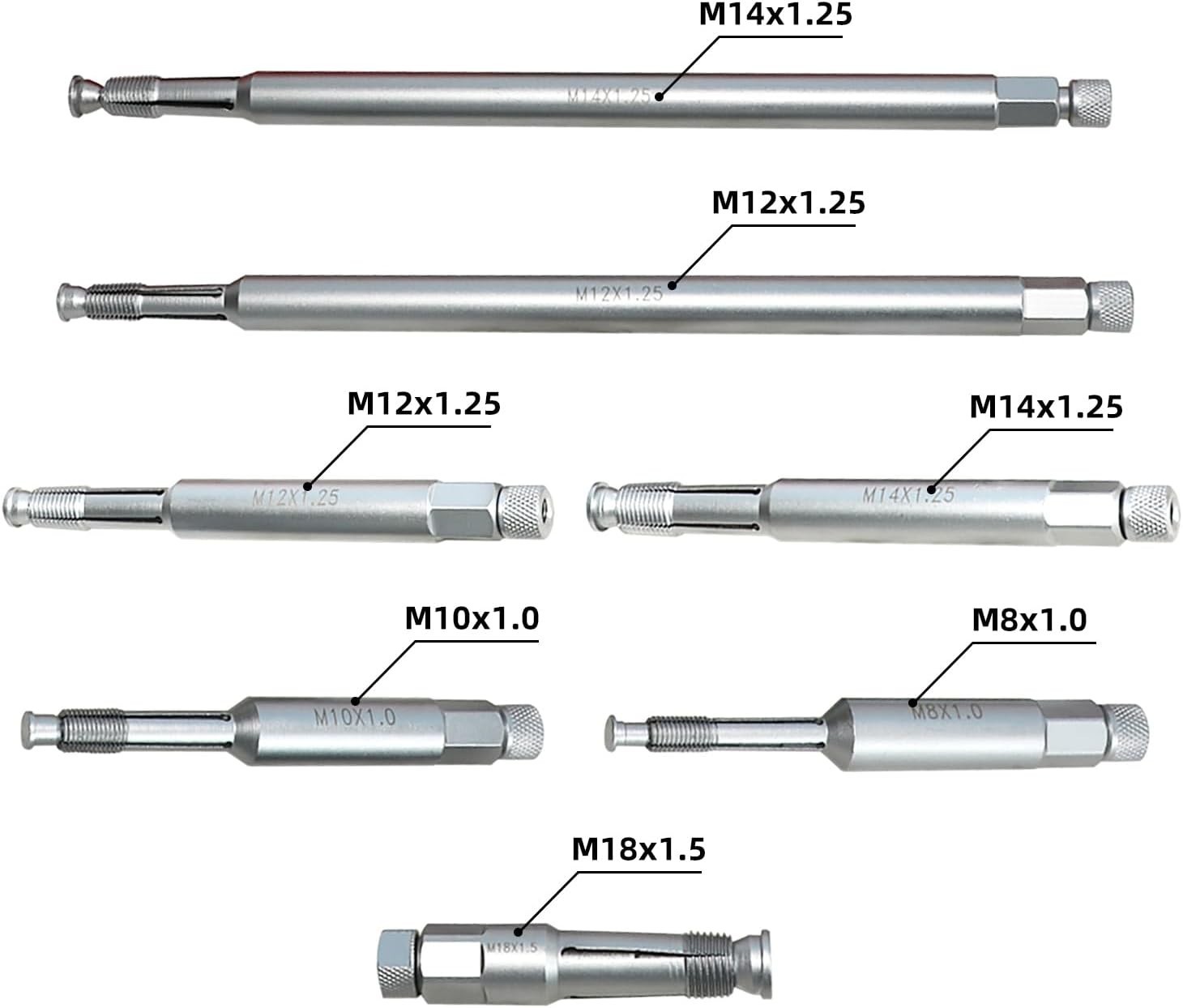 Efficient Spark Plug Thread Repair Tool Set – Prevents Shavings Damage to Engine