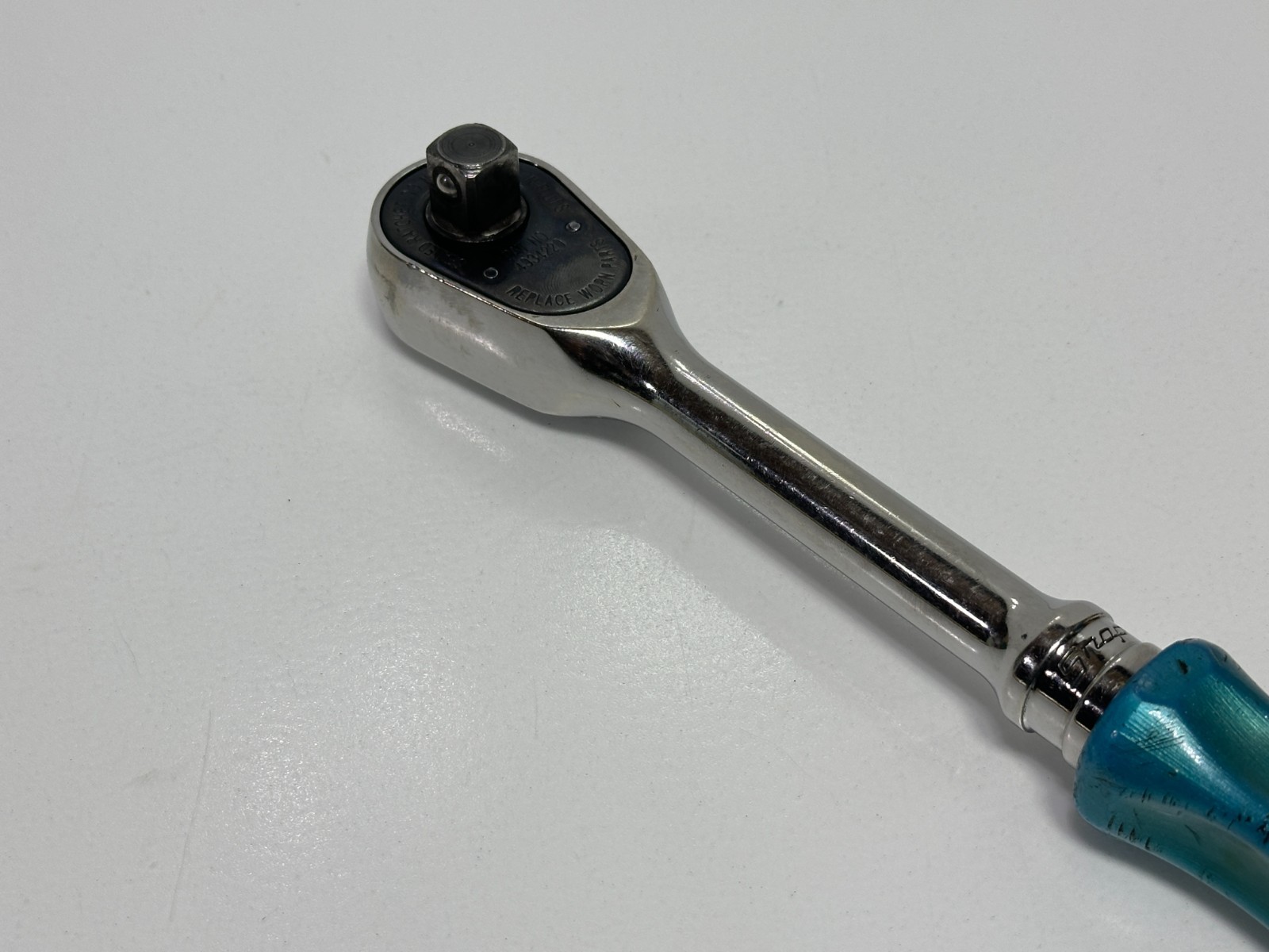 🇺🇸 Snap-on Tools USA S836 1/2″ Drive Pearl Blue Hard Handle Ratchet