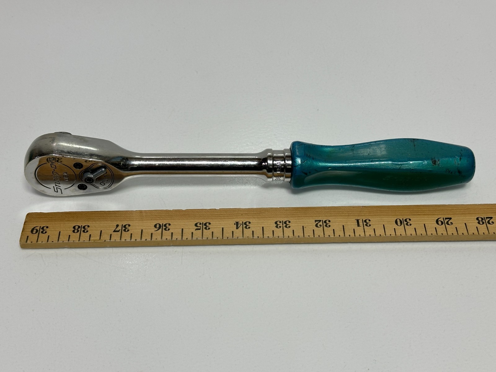 🇺🇸 Snap-on Tools USA S836 1/2″ Drive Pearl Blue Hard Handle Ratchet