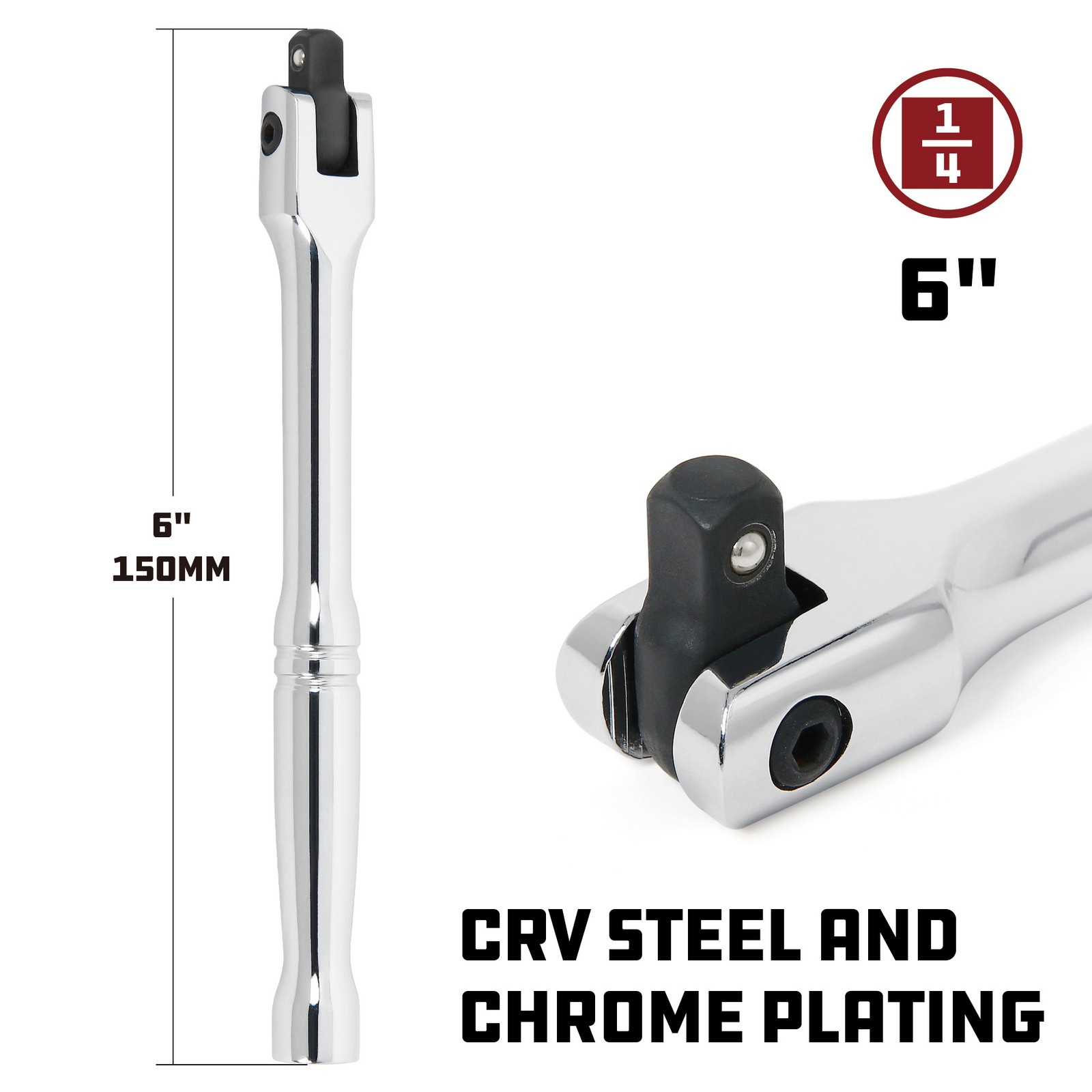Powerbuilt 1/4 Inch Drive Flex Handle – 940504