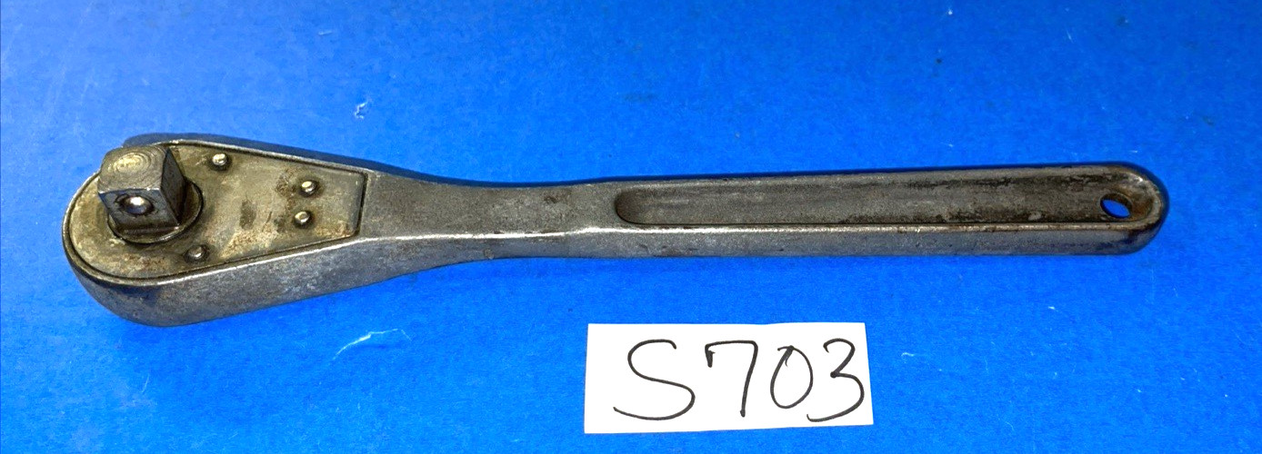 HERBRAND TOOLS VINTAGE 1/2 DRIVE RATCHET S-10 SLIDE SHIFT REVERSIBLE