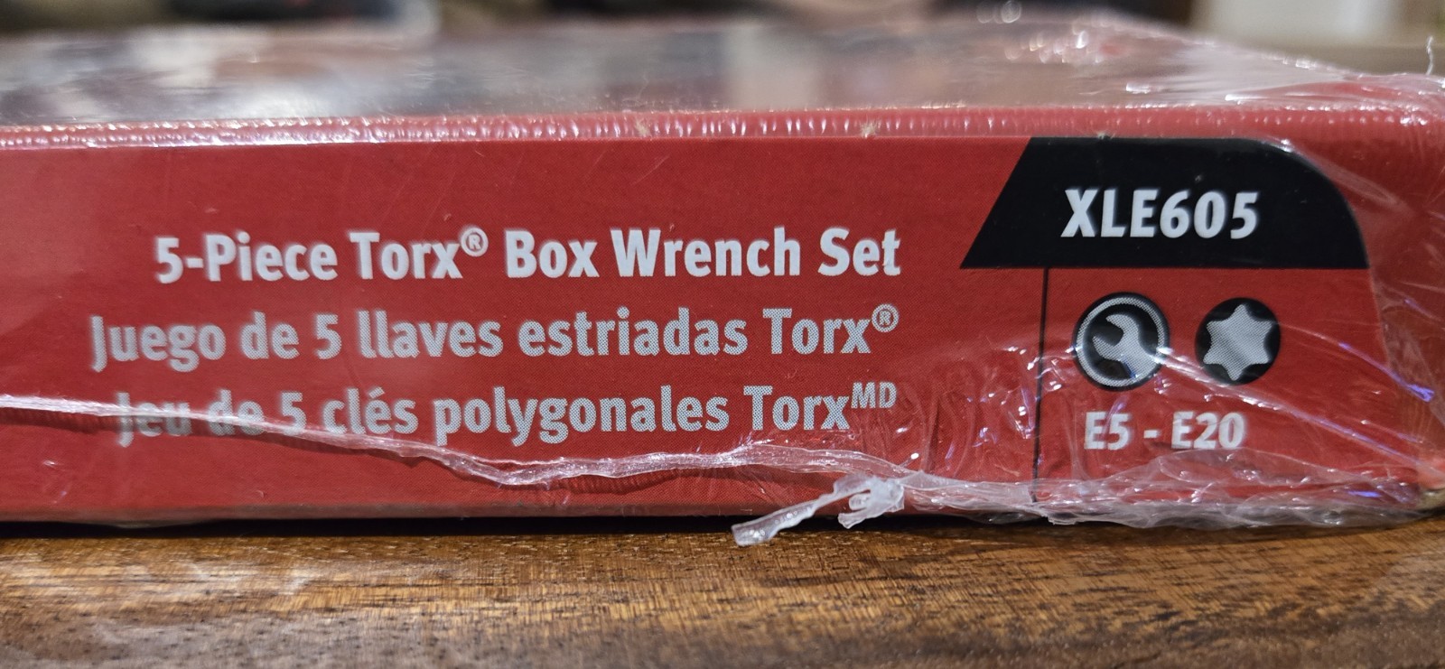 SNAP ON 5 Pcs TORX Long 10º Offset Box Wrench Set E5-E20 XLE605 SEALED