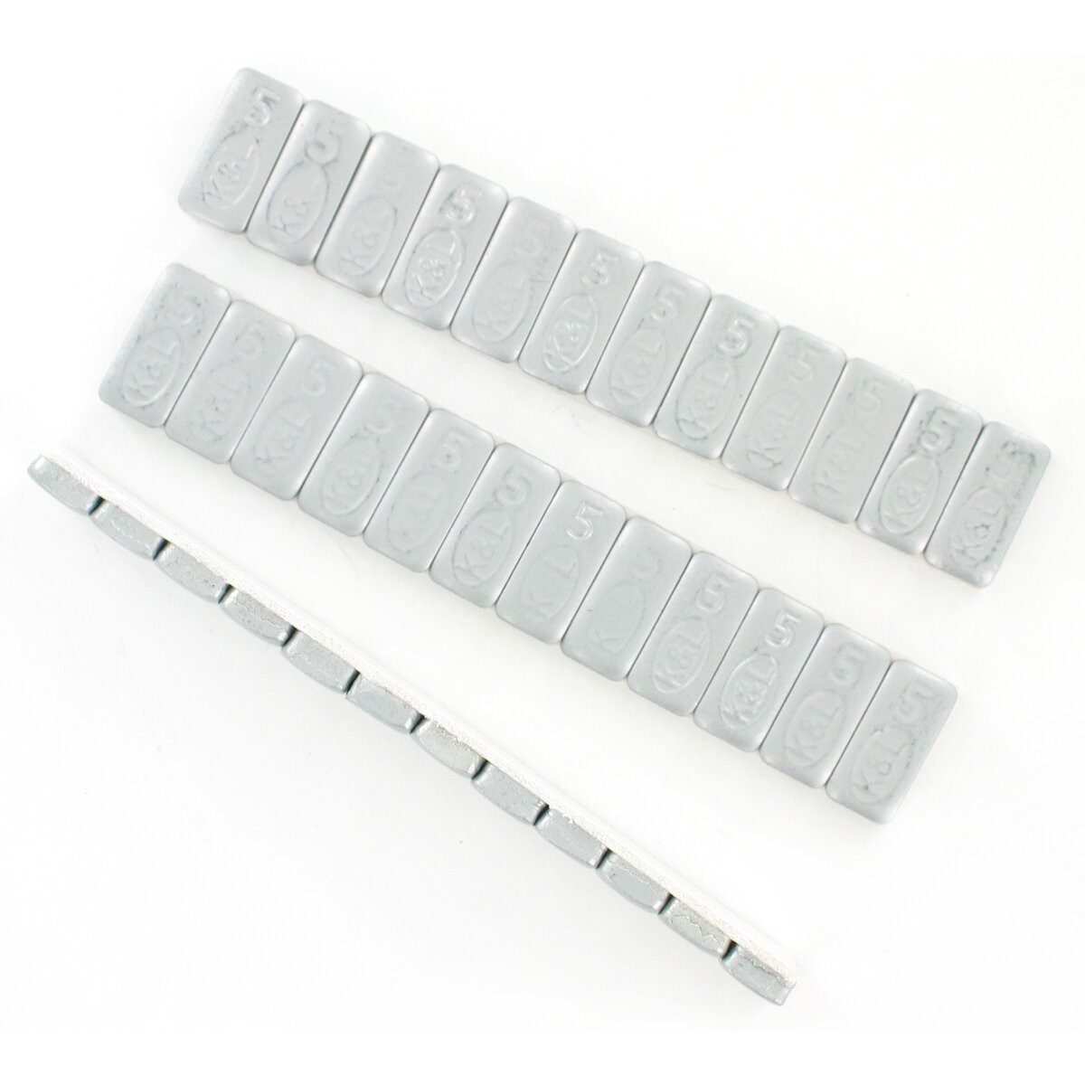 K & L Silver 5-Gram Steel Quickstick Wheel Weights – 32-2413