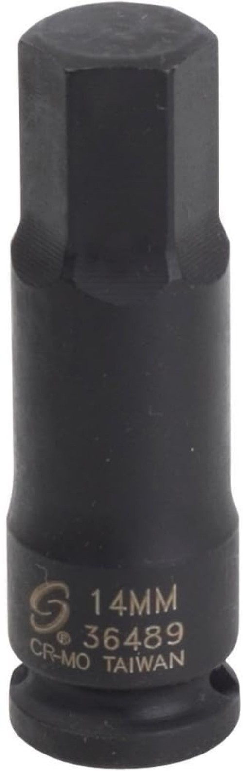 14mm Hex Bit Impact Socket 3/8 in. Drive 6-Point CR-MO Steel