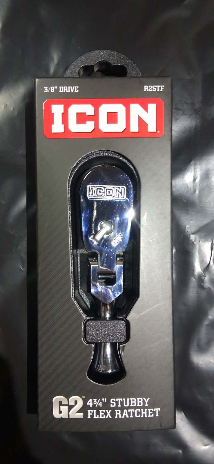 ICON G2 R2STF 4 3/4” STUBBY FLEX RATCHET 3/8” DRIVE NEW SEALED FREE SHIPPING