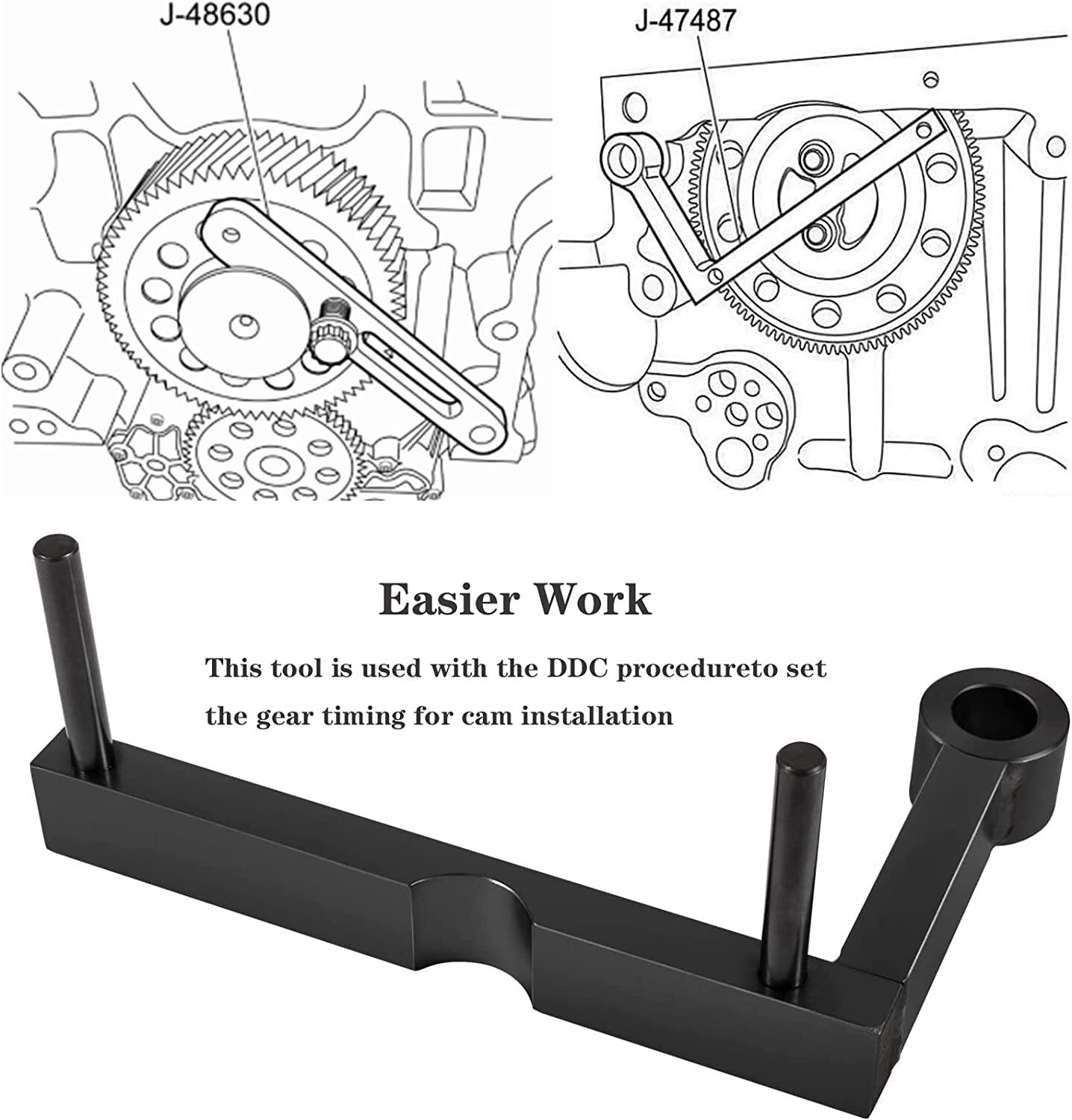 J-47487 Idler 3 Cantilever Tool for Detroit Diesel DD13 DD15 Engine