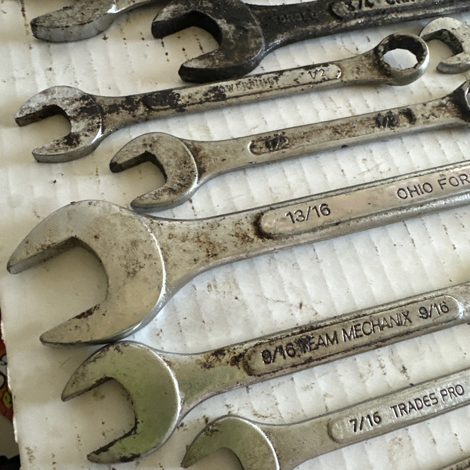 24 combination wrenches standard OPEN / BOXED ends DOUBLES Tatools Durabuilt vgc