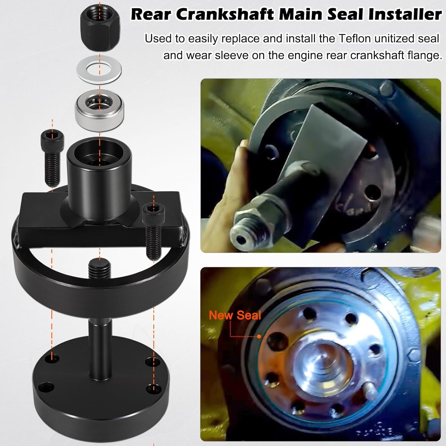 Rear Main Seal Installer Tool JDG476 JDG477 JDG478 JD 270 404 466 6076 7.6L 8.1L